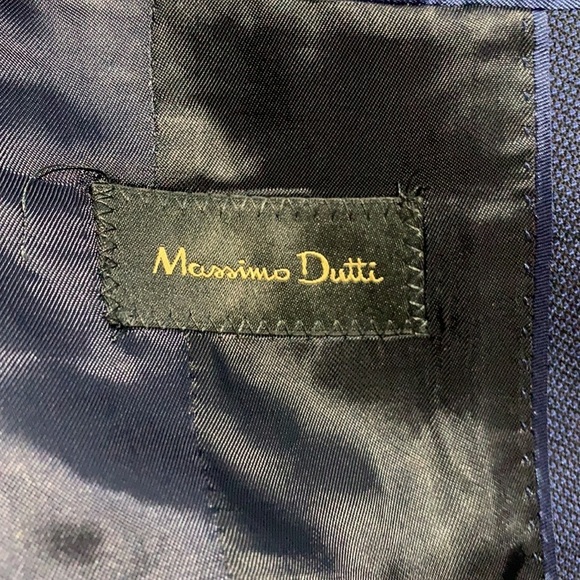 NWT Massimo Dutti Viscose Dark Blue Jacket Size 40 - Picture 9 of 13